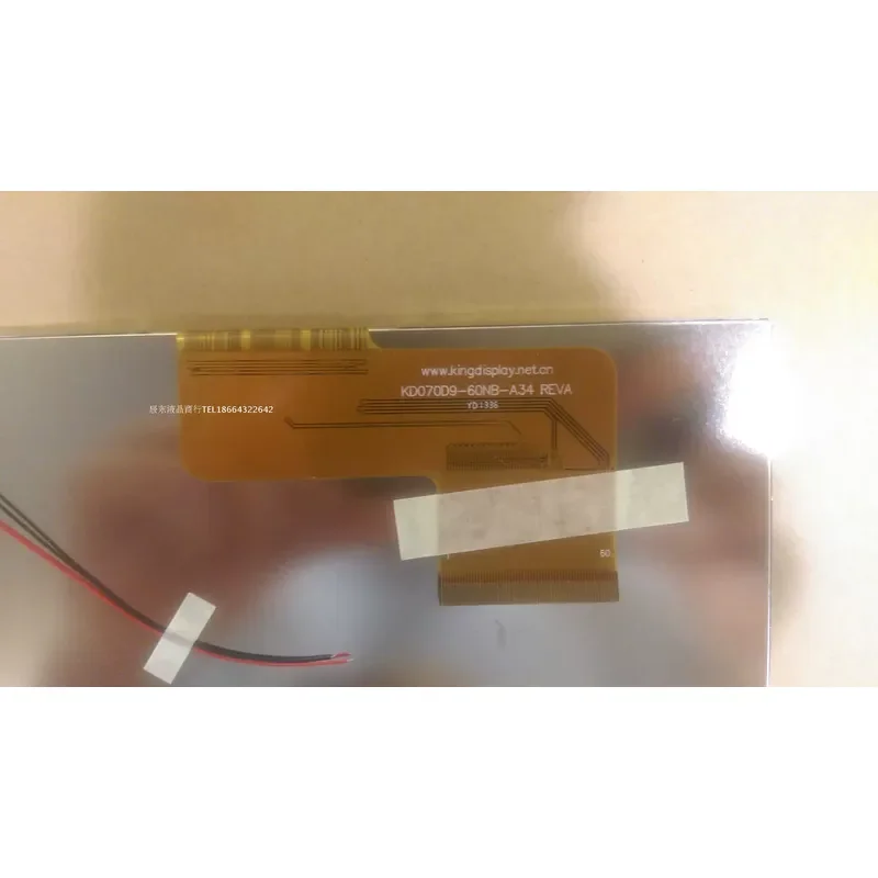 For 7 inch Original Inner LCD Screen Display with 60 pin Cable Code KD070D9-60NB-A34 REV A Replacement Part