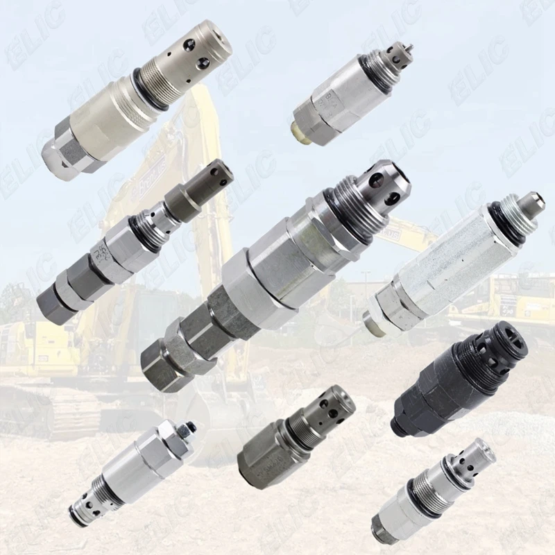 ELIC  Main Relief Valve Excavator Spare Parts for DH220-5 Excavator