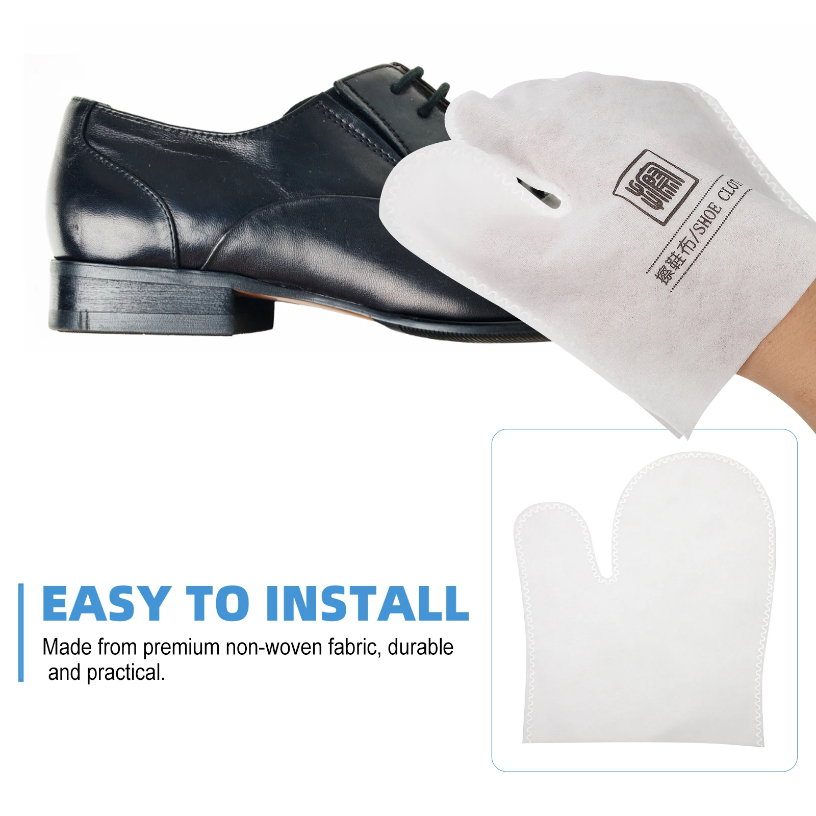 

20 Pcs Portable Shoe Shampoo Cloth Wipes Shoes Dust Cleaning Detergent