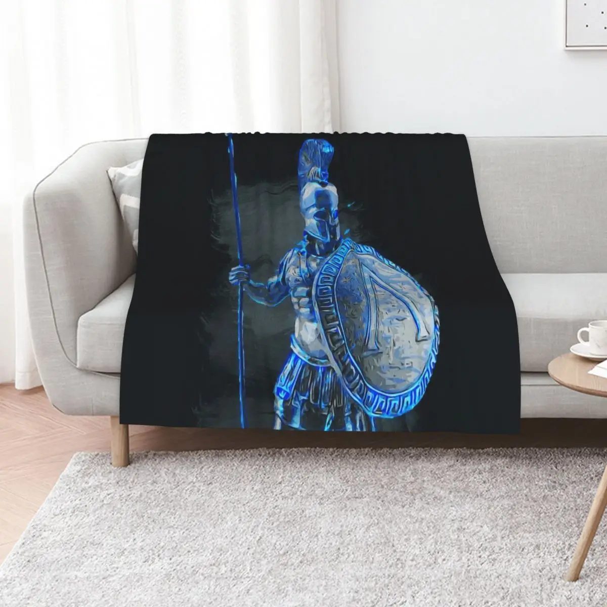 Ancient Warriors, Spartiates Throw Blanket Designers Bed Fashionable Cute Plaid Extra Large Throw Custom Bed Blankets