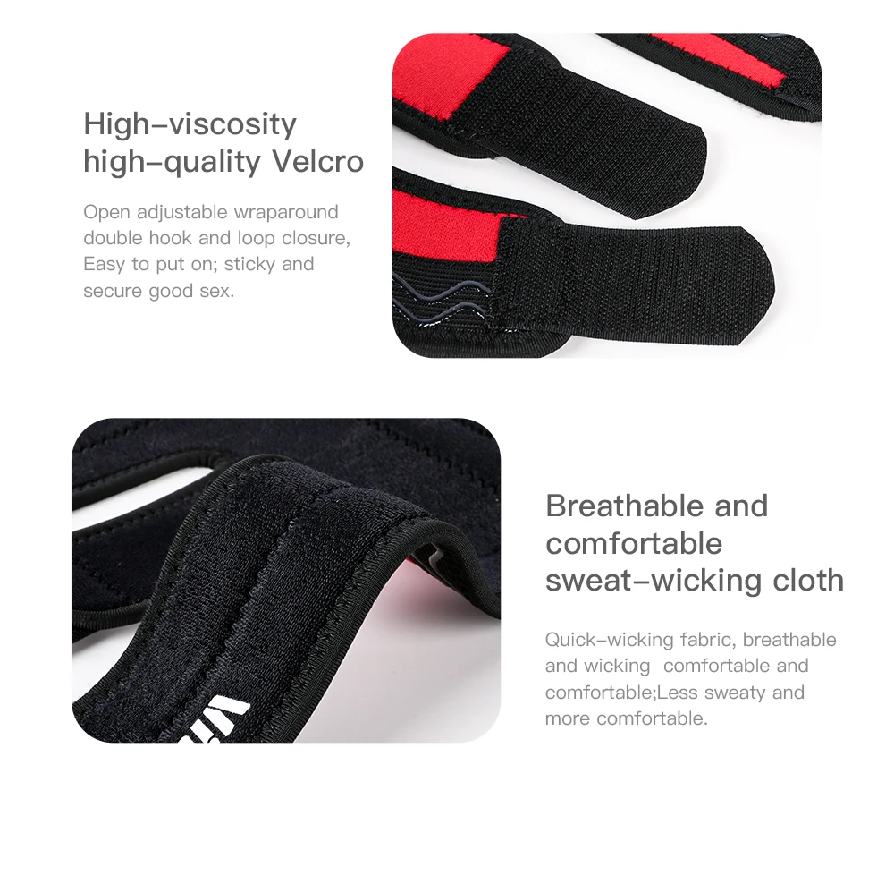 1PC Adjustable Knee Brace Open Patella Knee Support for Men Women Breathable Knee Wrap for Sports Running Fitness