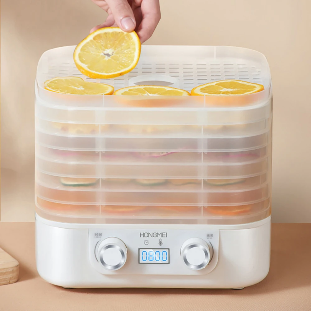 5 Layer Smart Electric Food Dryer 110V 220V Fruit Vegetable Dehydrator Machine for Dry Beef Jerky Meat Fish Tea 식품건조기 음식짤순 건조기시트