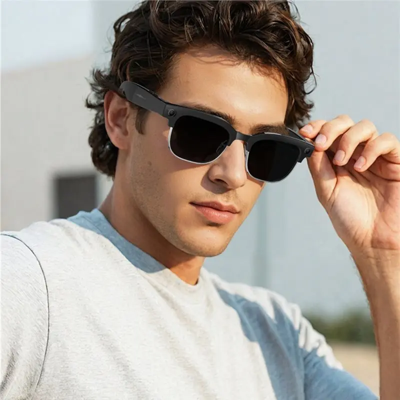 A33T-AI Smart Glasses With 4K 8MP HD Camera Video 1080P 100+ Languages Translation Wifi Sunglasses Bluetooth Call Music C