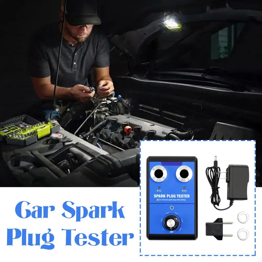 Obdresource Car Tester Dual Holes 0-6000rpm Work Frequency Auto Engine Ignition Coil Tester Spark Tester Tool Fo D7g4