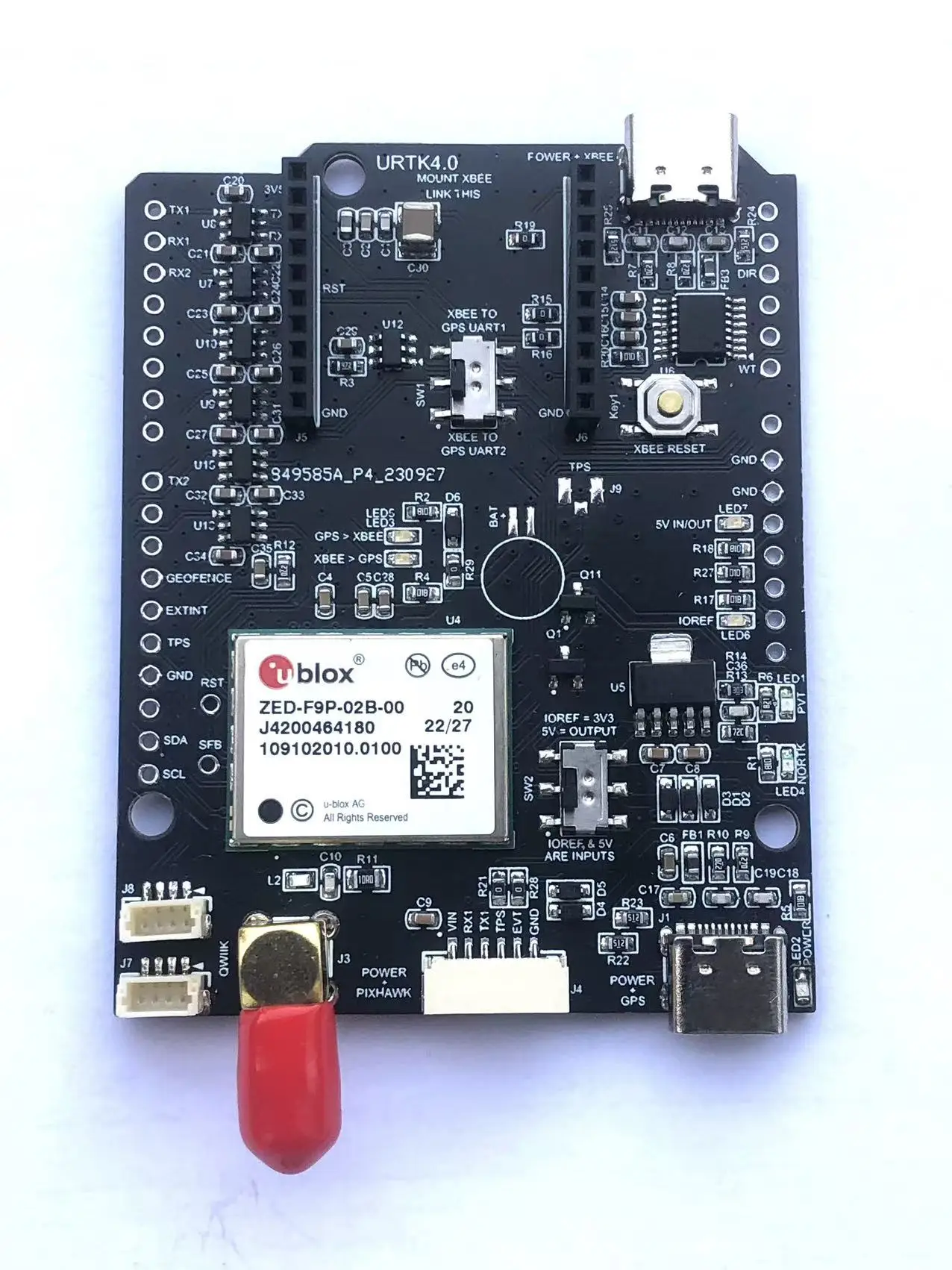 simpleRTK2B Pro, zed-f9p development board