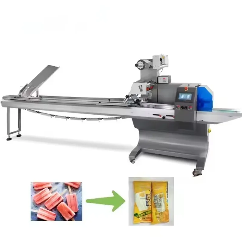 Automatic Pillow Type Packing Machine for Soft Cotton Candy Snacks - Stable Sealing Simple Operation Food Packaging Equipment