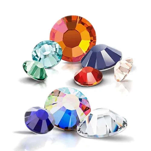 IDIYEA Magma Series Shimmer AB Non Hot Fix Crystal FlatBack Rhinestone Strass Glitter Stone For Diamond DIY Nail Art Accessories