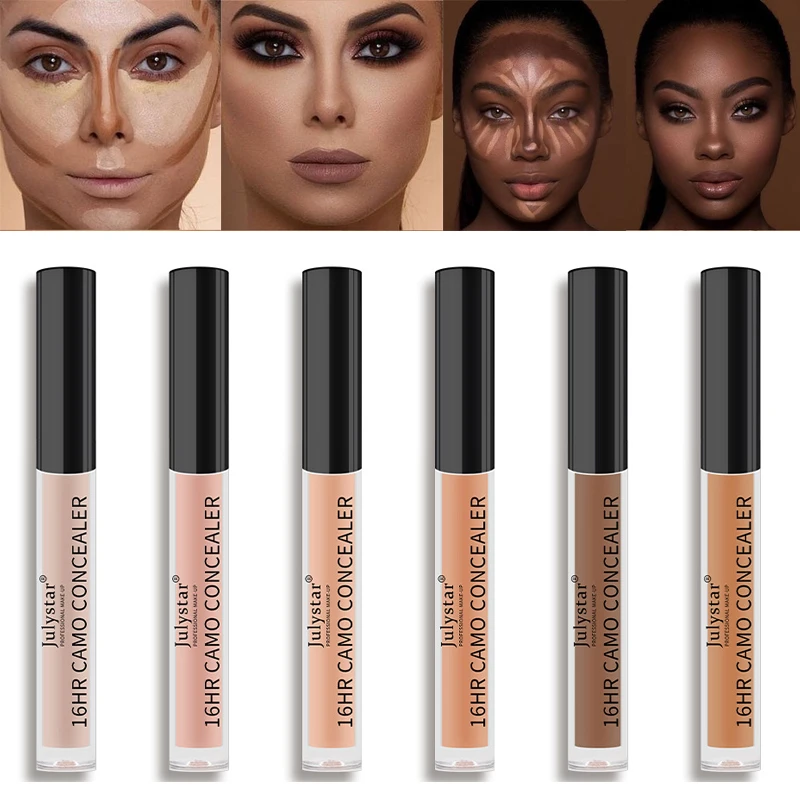 6 Colors Liquid Concealer Covering Moisturizing Control Oil Foundation Dark Circles Freckle Eyes Face Concealer Liquid Makeup