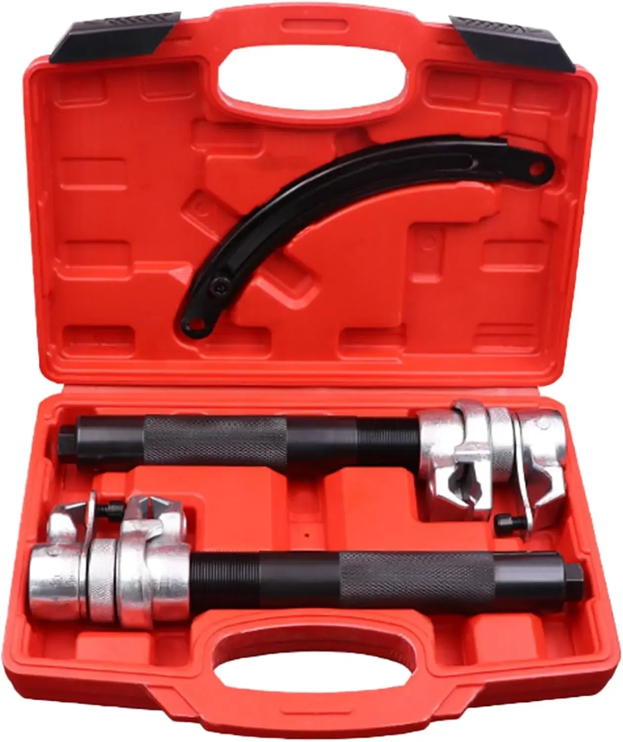 Coil Spring Compressor Tool Motor Automotive 2 PCS Heavy Duty Macpherson Strut Spring Compressor Set with Safety Bracket for Car
