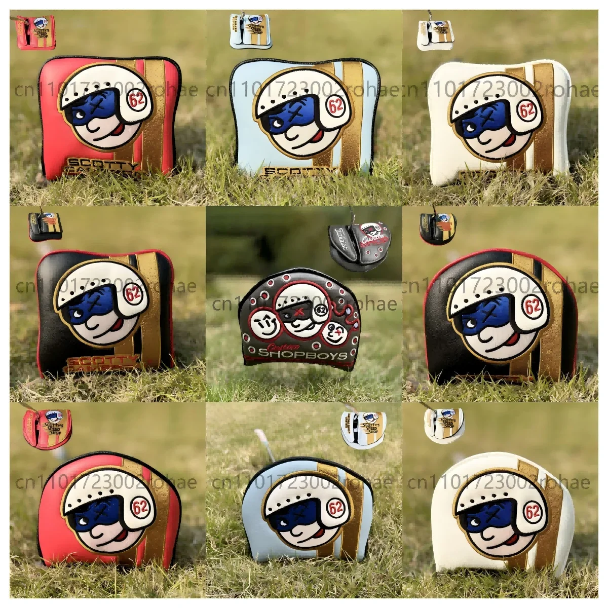 

Golf Putter Head Cover | Semi-Round PU Golf Club Protector for Putters/Irons/Hybrids | Golf Accessory