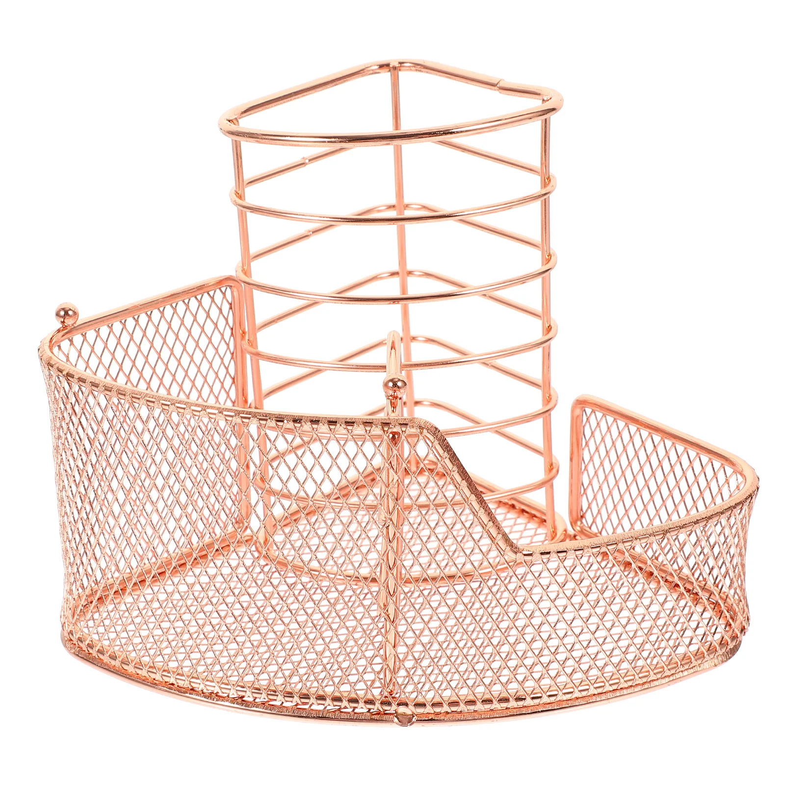 

Metal Pencil Cup for Desk Organizer Pen Holder Makeup Brush Container Cosmetics Storage Wrought Iron Desktop Holder