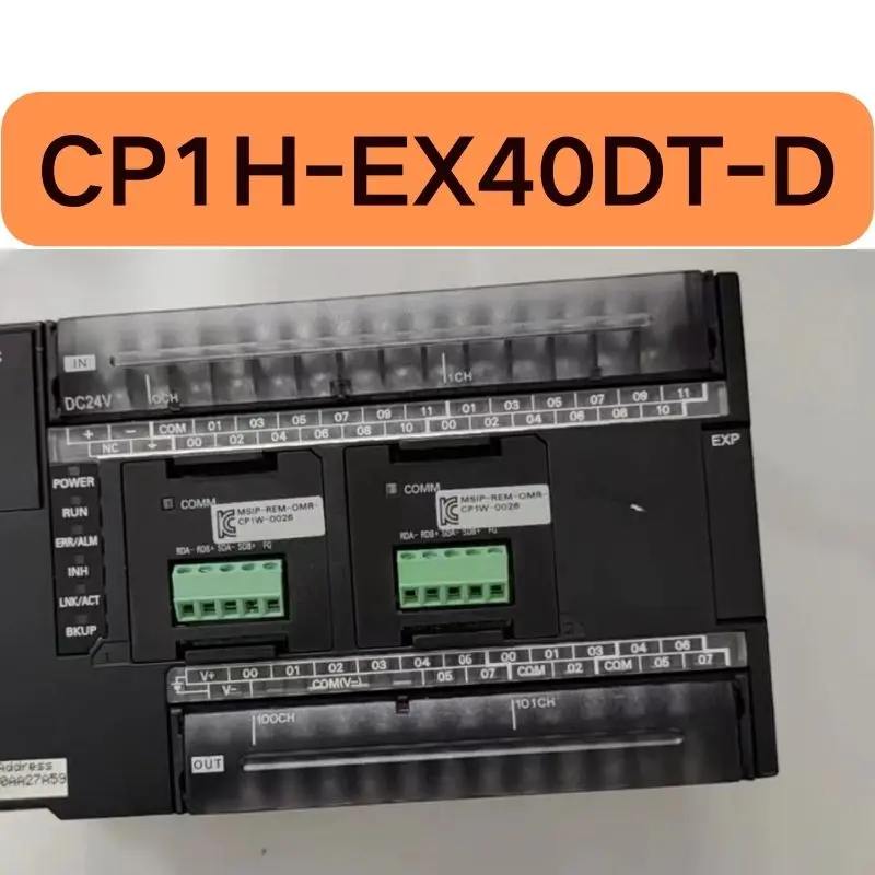 The second-hand CP1H-EX40DT-D PLC controller tested OK and its function is intact