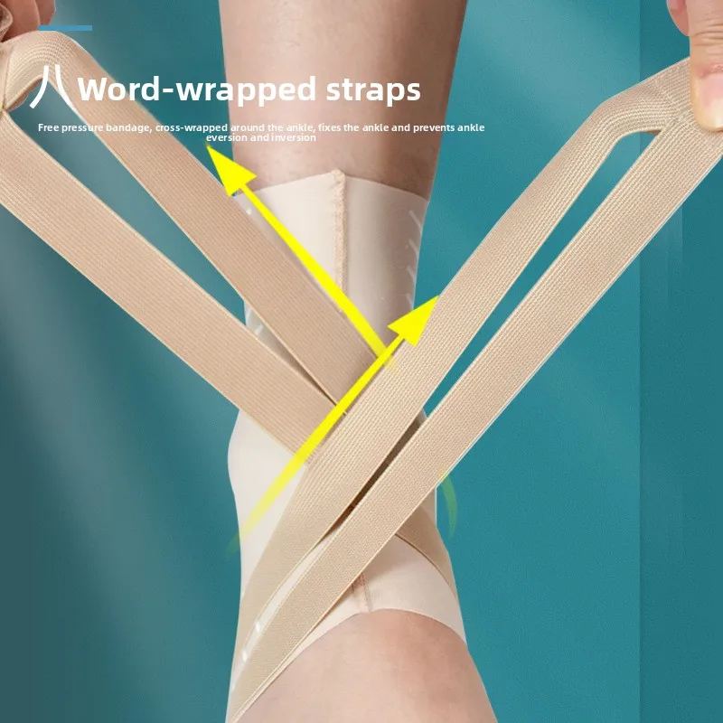 Adjustable Ankle Brace - Reinforced Support for Sprain Recovery & Dance, Anti-Roll Protection with Secure Fit