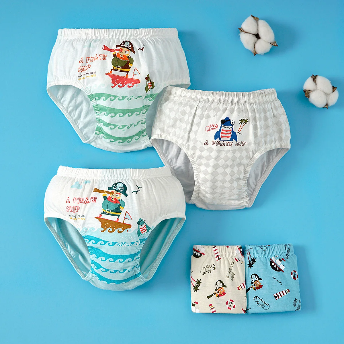 5 Pc/Lot Cotton Kid Boy Underwear Soft Toddler Cartoon Shorts Panties Boys Briefs for Infant Children Boy Underpant 2 -14 Years