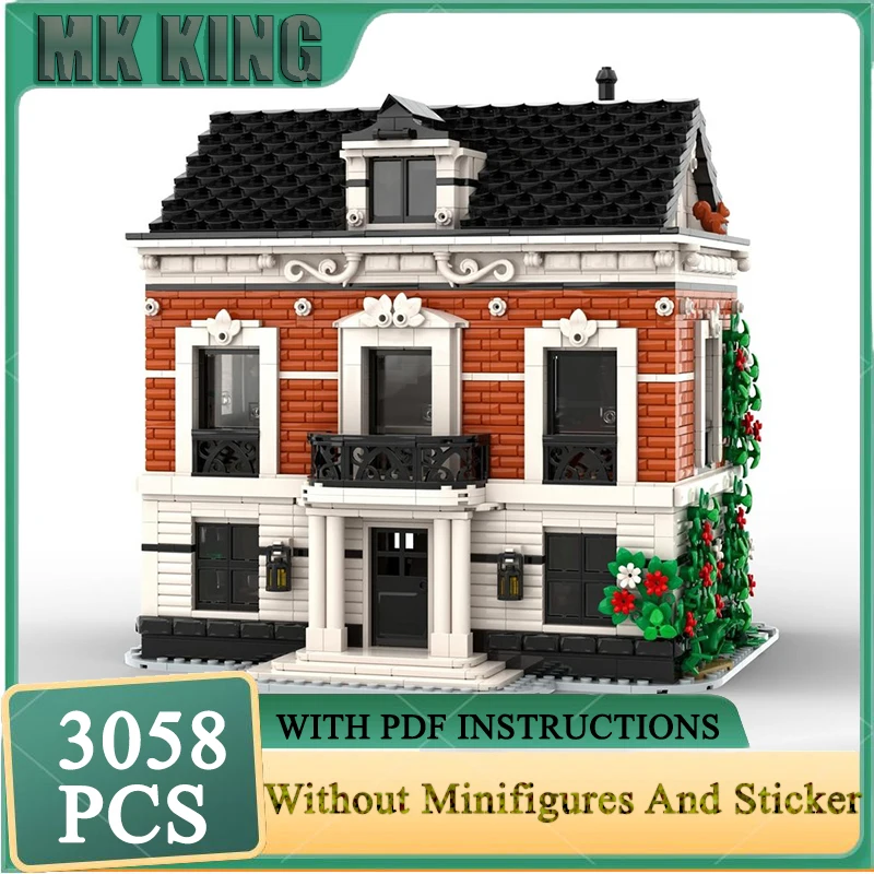 

Модель City Street View Moc Строительные блоки Вилла надежды Модель Технология Кирпичи DIY Сборка Праздничные игрушки Строительный подарок