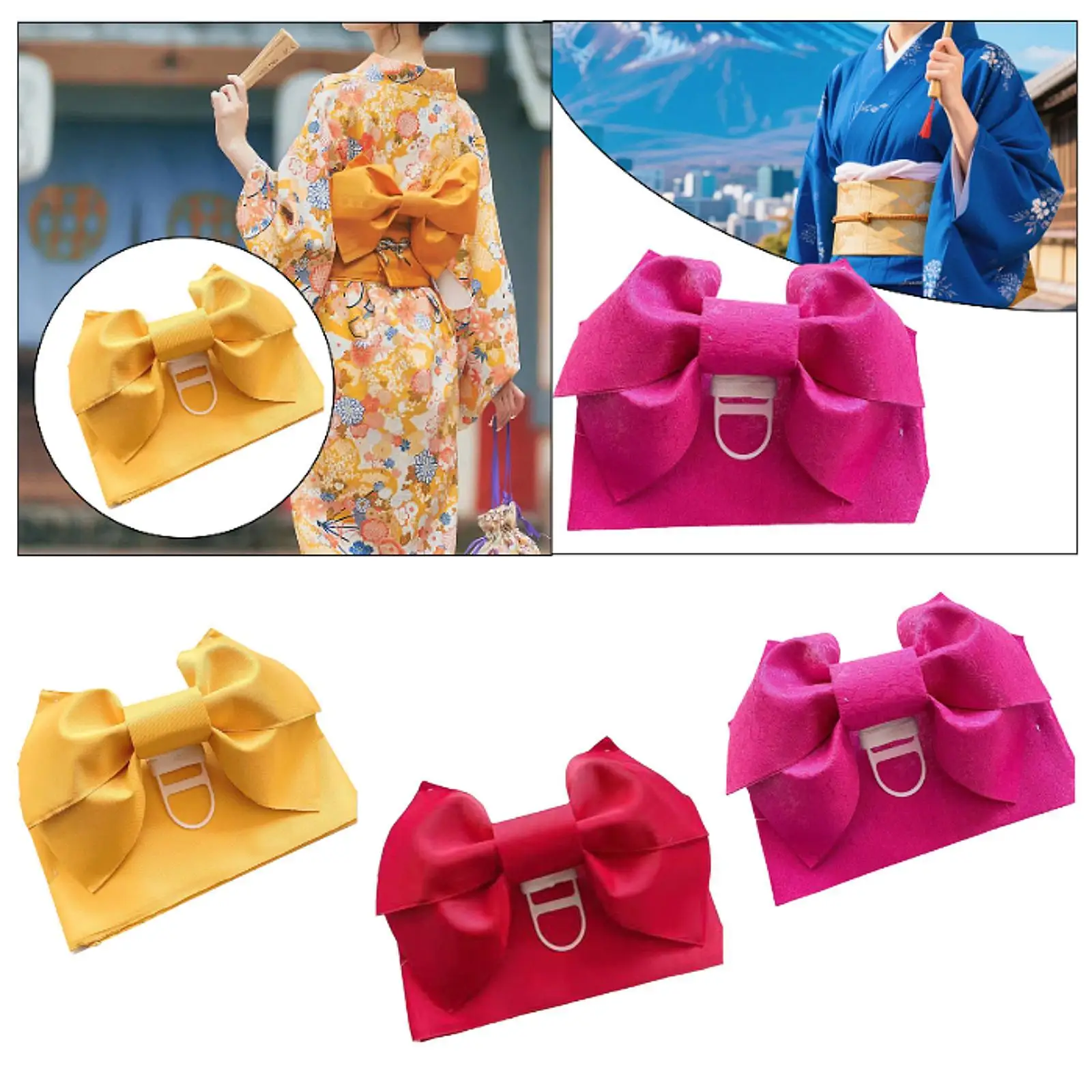 Obi belt for Japanese kimono, accessory for dresses and robes, ideal for