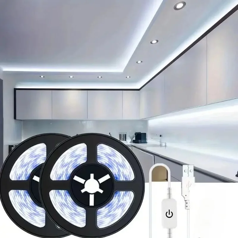 Cold White Warm Color LED Light with USB Touch Switch Suitable for Sewing Machine Flexible Light Dressing Table Cabinet Backligh