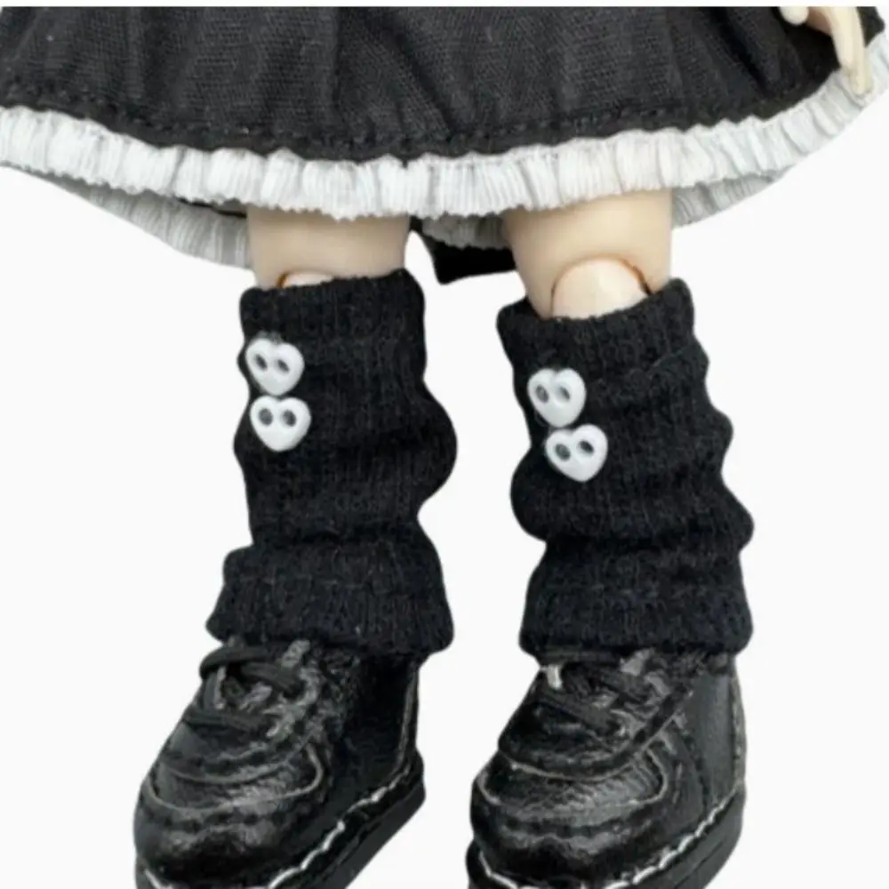 لباس غير رسمي ملابس الأميرة الجوارب البسيطة محبوك كومة يصل جورب أنابيب 5 ألوان الملابس التراص الجوارب لدمى 1/11 OB11 #2