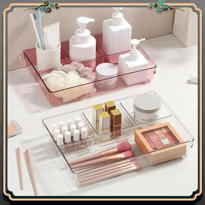 

ASMA-25Pcs Clear Drawer Organizers Storage Box Set Smooth Edge Burr Free Transparent Design Cosmetics Containers Versatile