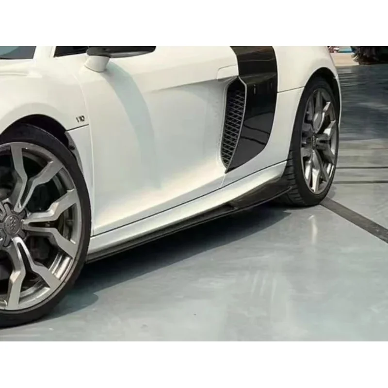Carbon Fiber Body Kit Front Lip Rear Diffuser Side Skirt Spoiler Fit R8 V8 V10 2008-2015