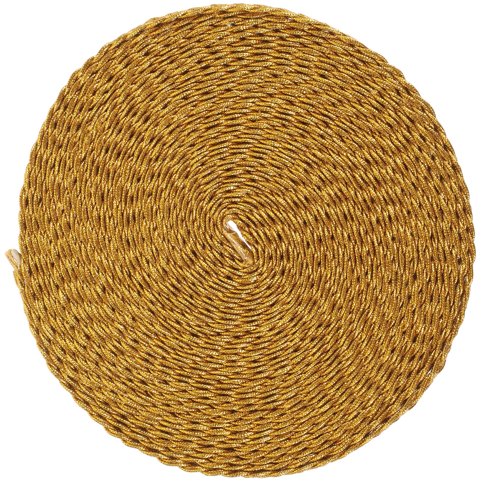 

Golden Lace Trim Golden Ribbon Fringe Decorative Braided Edging for Clothing Curtain DIY Polyester Yarn Sewing Embroidery Craft