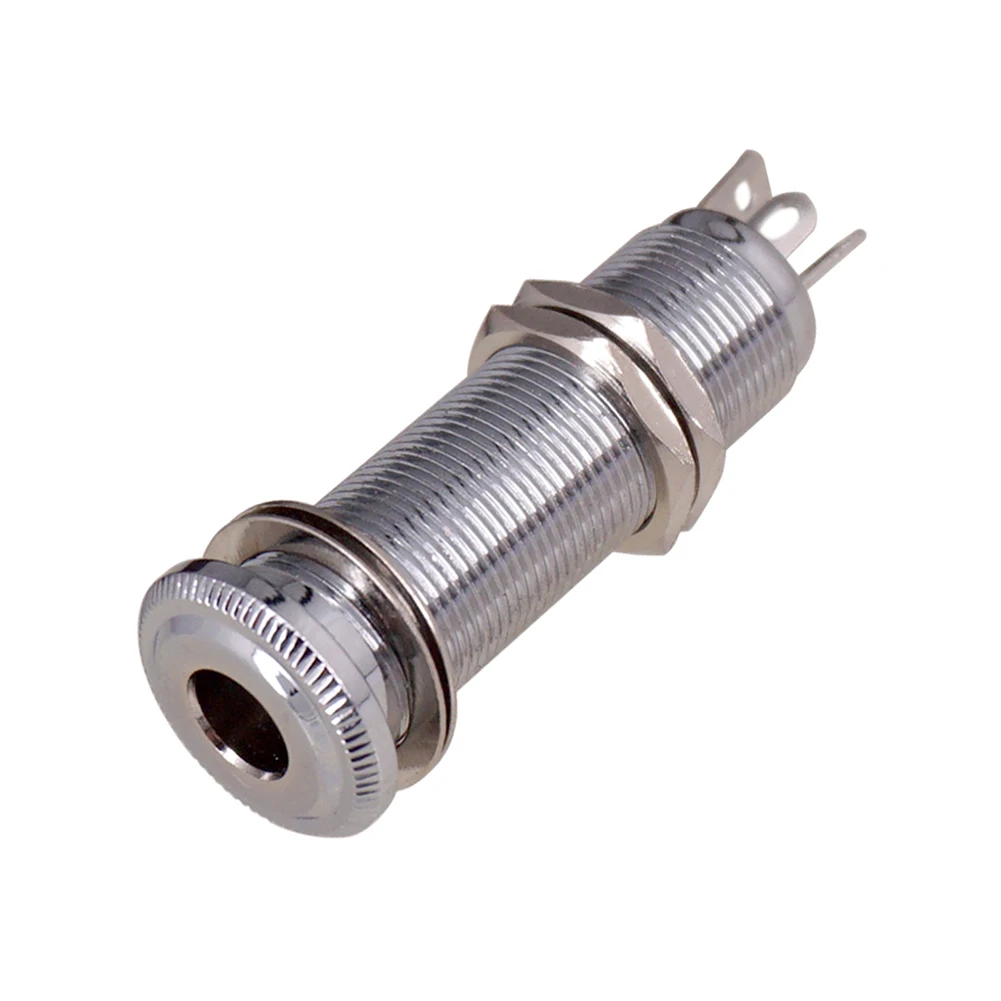 Electric Guitar Bass 6.35mm Socket Stereo 1/4 Inch Output Anti-noisy Jacks   Ribbed Socket Electric Bass Accessories