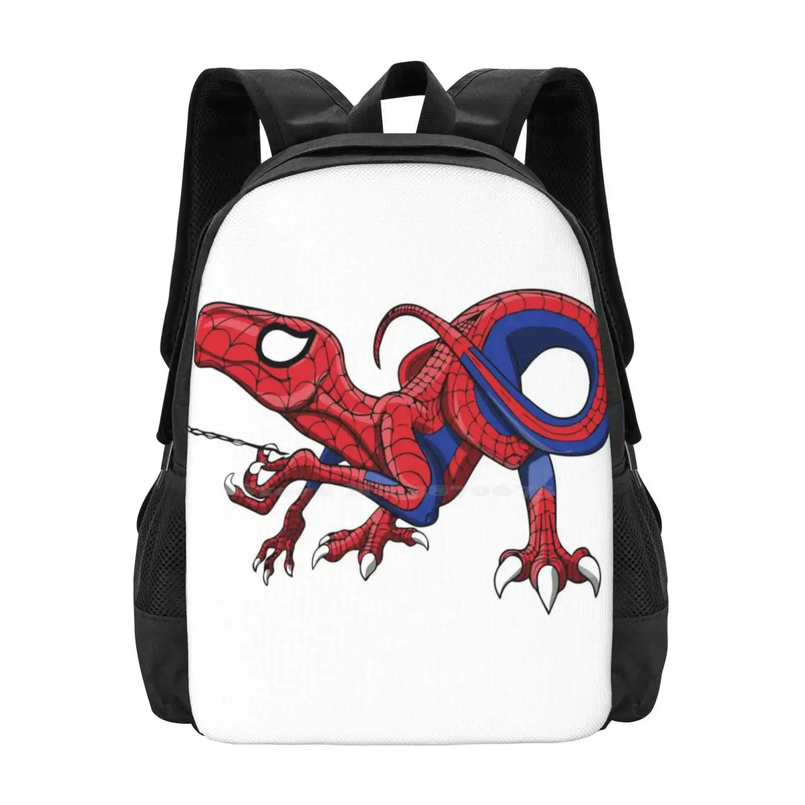 The Amazing Spideraptor! Backpacks For School Teenagers Girls Travel Bags Dinosaurs Velociraptor Parody Cool Comic Books World