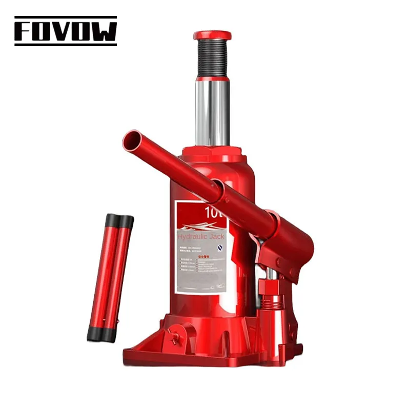 High Quality Red 2T Manual Bottle Jack Hydraulic Car Jack 150-478mm Long Lifting Range Car Jack Car Repair Tool