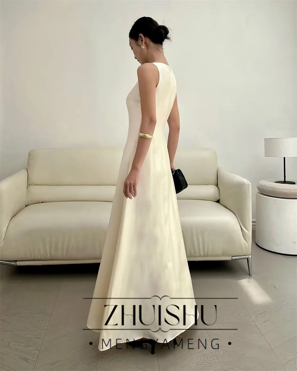 Elegant Modern Korea Bridal Wedding Dresses Mermaid Satin Evening Dress 2026 Women Evening Wedding Party Gowns Customized