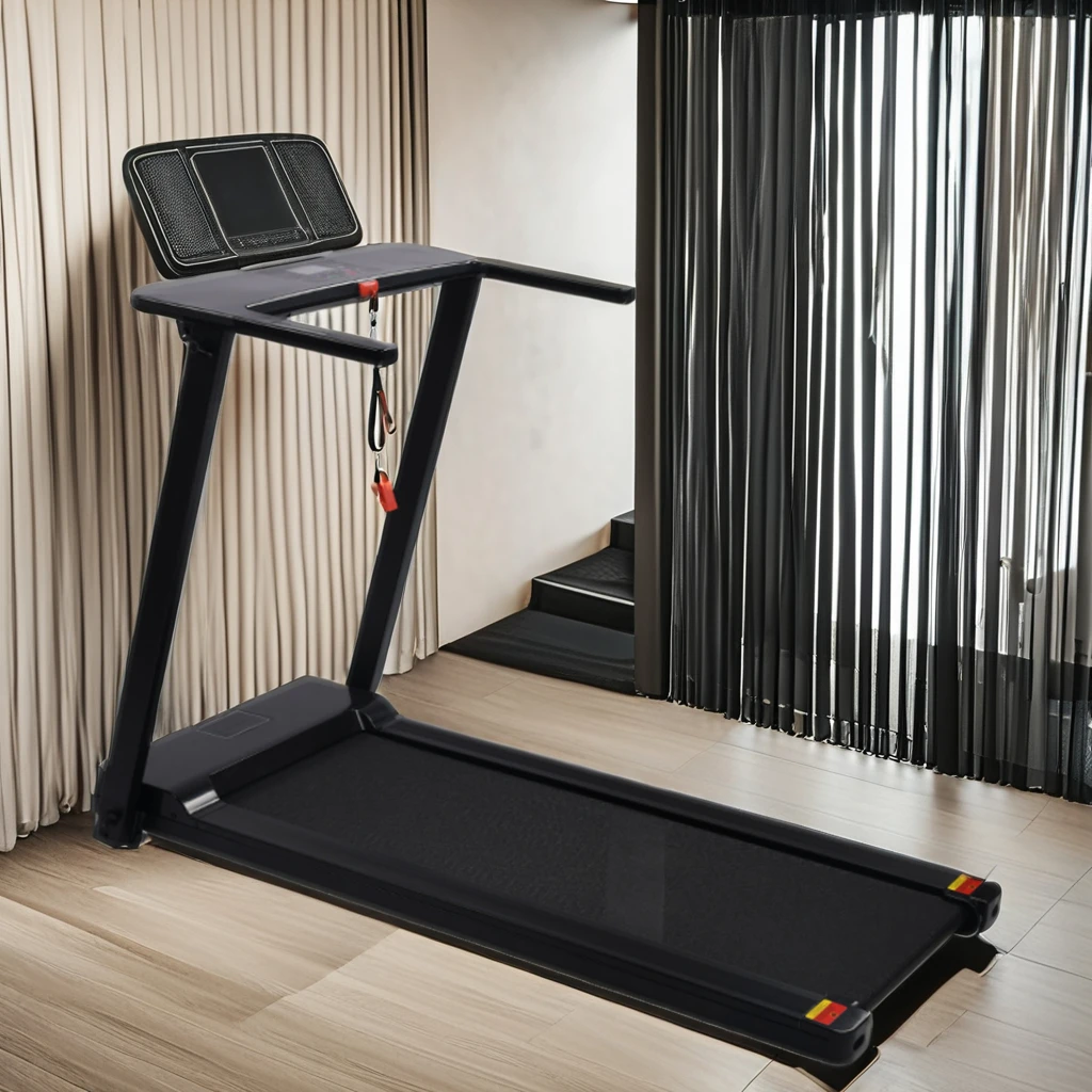 

Беговая дорожка подходит для веса 100 кг, электрическая дорожка для ходьбы, складная дорожка для тренажерного зала, фитнеса, беговая дорожка 0,65 л.с.