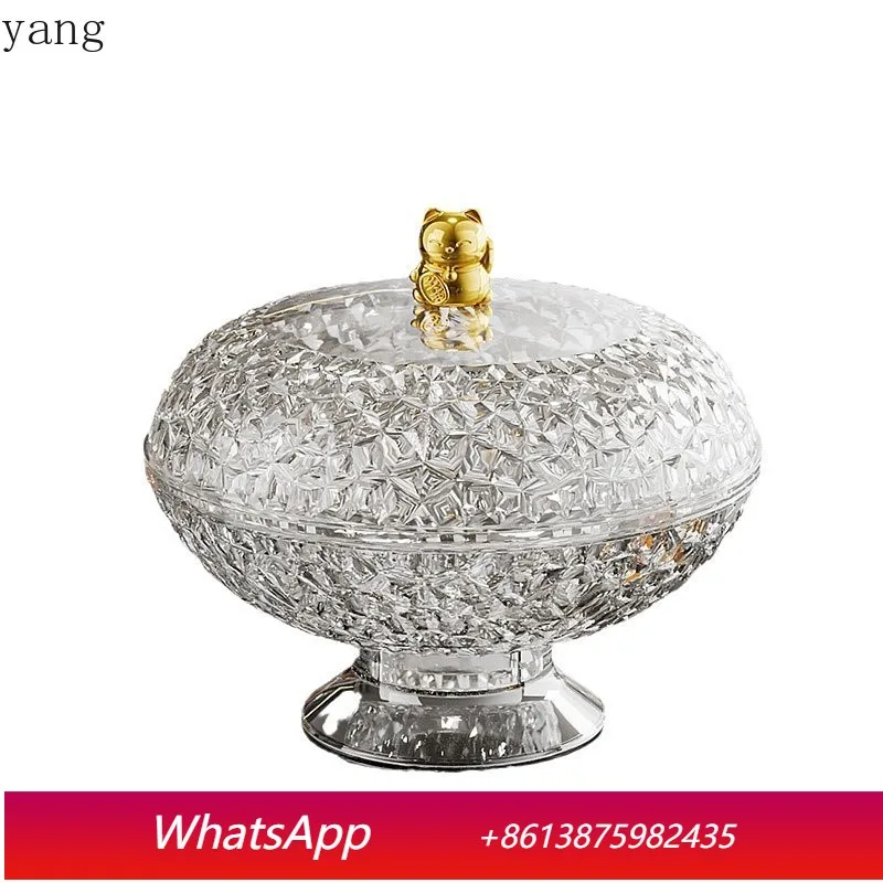 CX living room household light luxury Chinese New Year coffee table candy fruit plate with lid