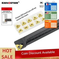 SNR0020R22 SNR0025S22 CNC internal thread turning tool bar with 22IR internal thread blade CNC tool