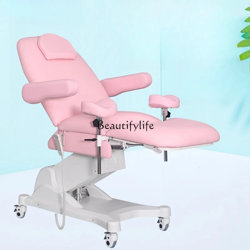 

Movable lift beauty bed