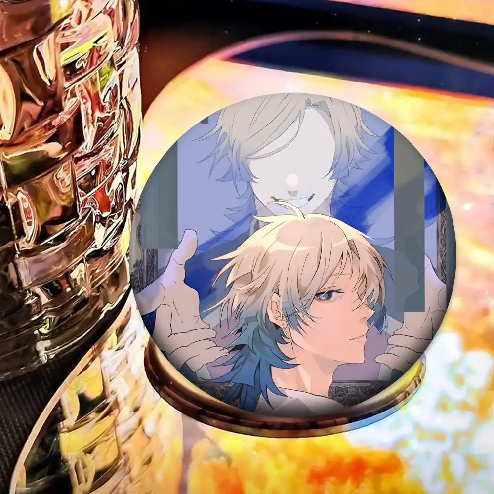 Classic Anime B-Blue Lock Michael Kaiser Manga Badges Round Cosplay Pin Bag Decor Fans Collect Friends Gifts Brooch view 5