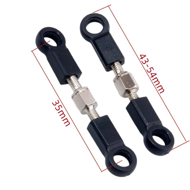 2Pcs 02012 di Sterzo Servo Link/Anteriore e Posteriore Superiore di Collegamento HSP Pezzi di Ricambio Per RC 1/10 Auto Baja 94122 94123 XSTR POWER VOLARE PESCE