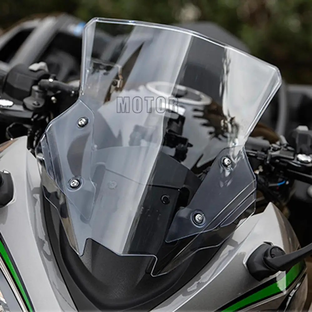 

Motorcycle Accessories Double Bubble Windshield WindScreen Screen For Kawasaki Ninja 1000 Z1000 Z 1000 SX Z1000SX 2017 2018 2019