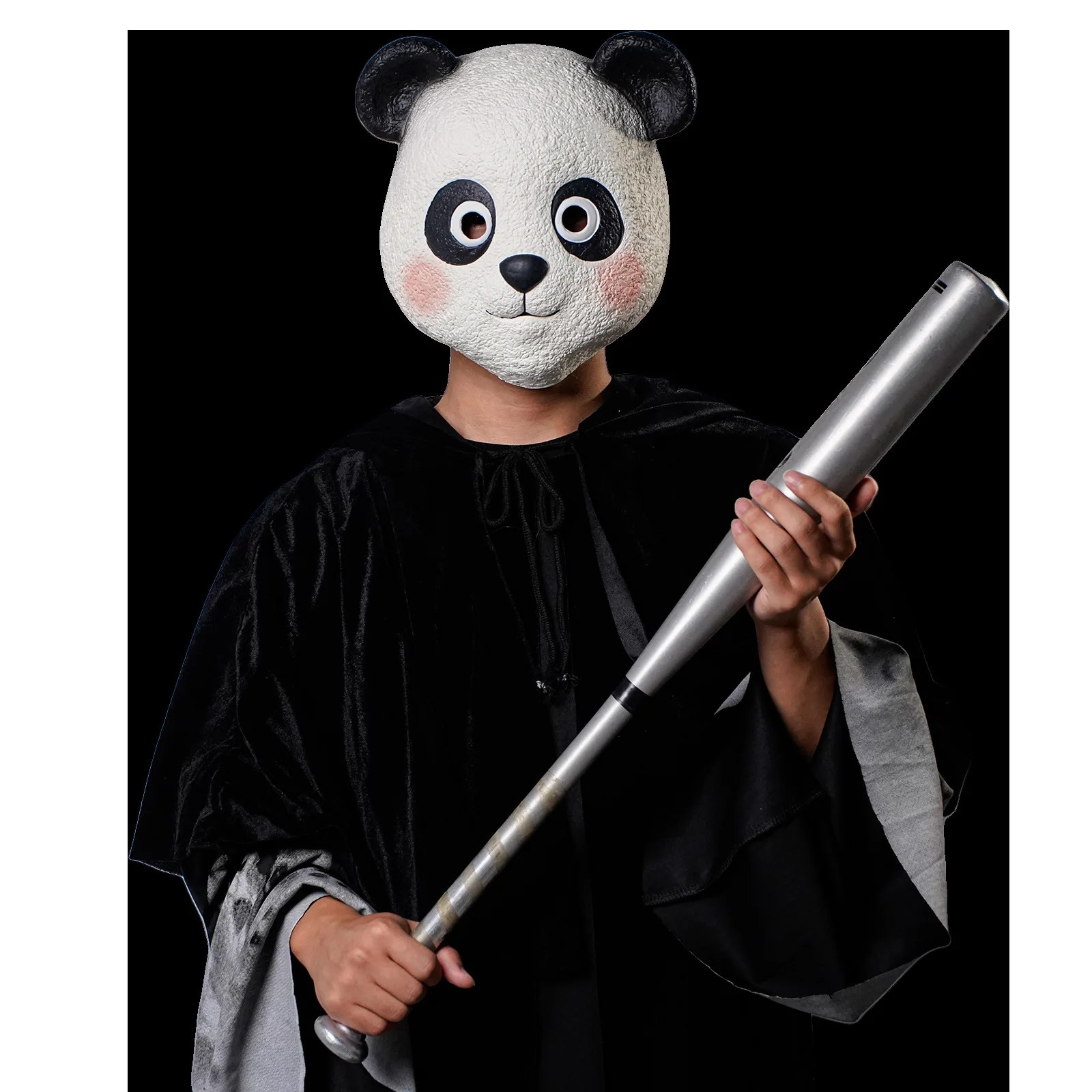 Masque Panda en Latex pour adultes et enfants, masque complet d'animaux pour Halloween, accessoire de fête Cosplay, masque de Costume de jeu de rôle d'anime de dessin animé
