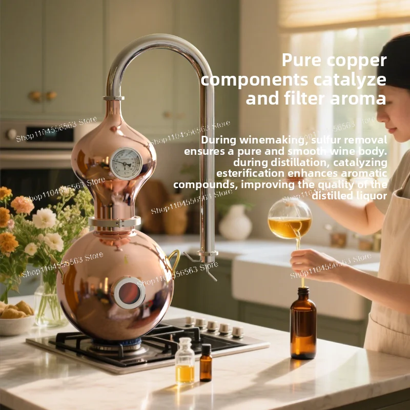Multi-Function Home Distillation Kit, Essential Oil Pure Steam Extraction and Small Batch Spirit Making Equipment