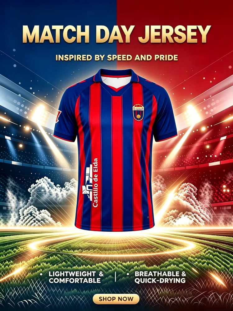 2026 Spanien Sport Herren Damen Fußball Schnelltrocknend Atmungsaktiv Weiches T-Shirt CD Eldense Unisex Match Trainingstrikot Familien-Kinder-T-Shirts