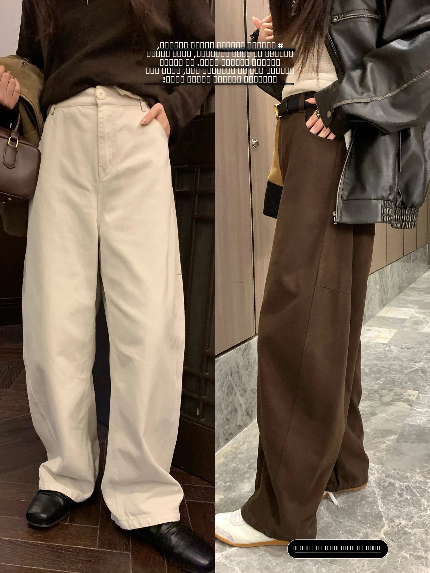 

Брюки NAZ с высокой талией, свободного кроя, из хлопка, прямые, для полных женщин, осенние, модные, повседневные, свободные джинсы