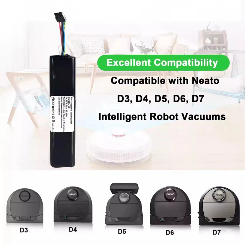 neato D3 D4 D5 D6 D7 Sweeping Robot Rechargeable Lithium Battery