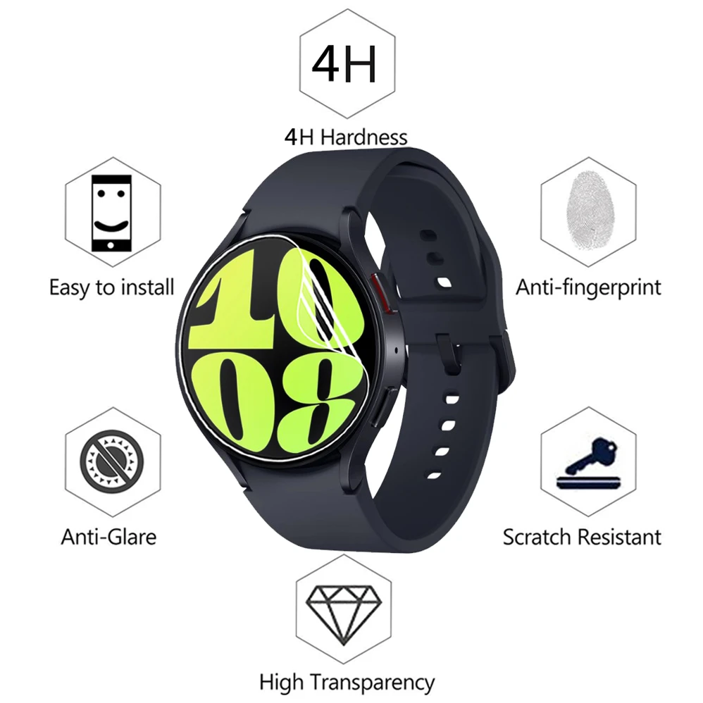 3Pcs Soft TPU Hydrogel Film For Samsung Galaxy Watch 6 Watch6 40/44mm Classic 43/47mm Smartwatch Screen Protector Film Not Glass