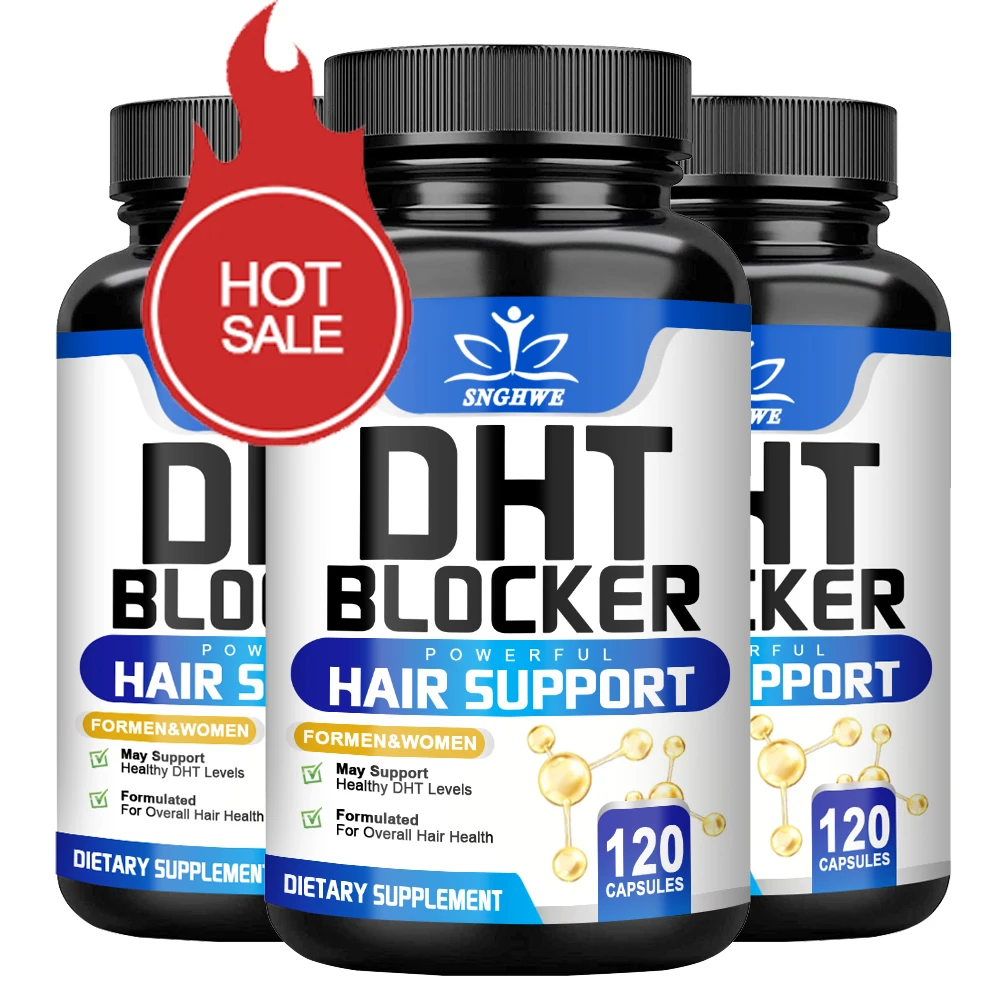 

DHT Blocker Capsules-Saw Palmetto-Hair Vitamins for Women&Men-Supports Healthy Hair Growth&Thick&Strong-Hair-Healthy DHT Levels