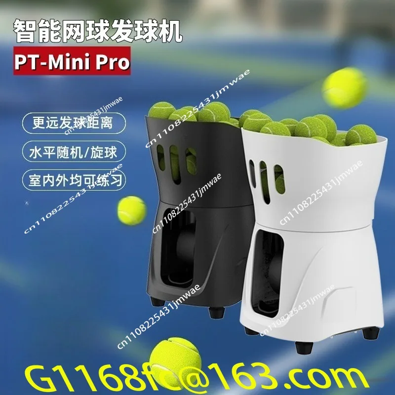 Pt-mini Pro Tennis Serve Machine Automatic Throwing Training Equipment Portable Indoor and Outdoor Practice