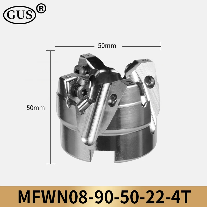 

High Precision MFWN90 Heavy Cutting Milling Cutter Head MFWN Indexable End Fast Feed Face Cutter Disk WNMU0806 Insert CNC Lathe