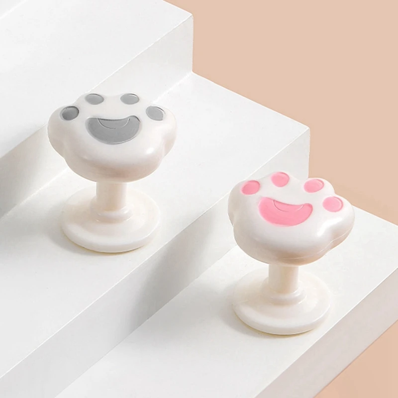 ABDJ-Pulso de botón de inodoro con garra de gato, asistente de lavado de inodoro de uñas largas, fácil de instalar