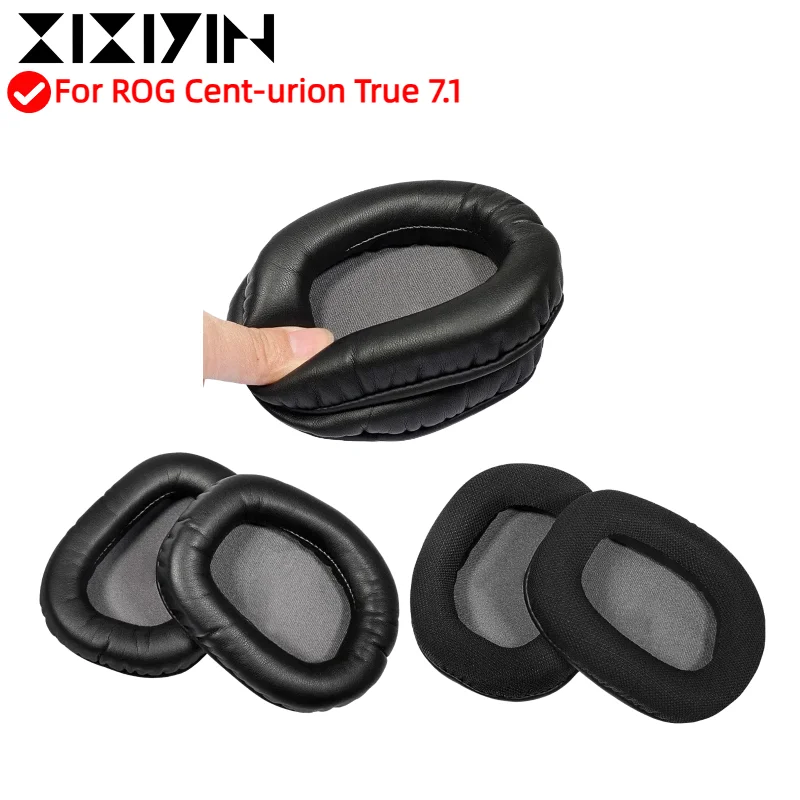 

XIXIYIN Replacement Leather Mesh Ear Pads Cushion Cover Earpads Suitable for ROG Cent-urion True 7.1 Headset Accessories