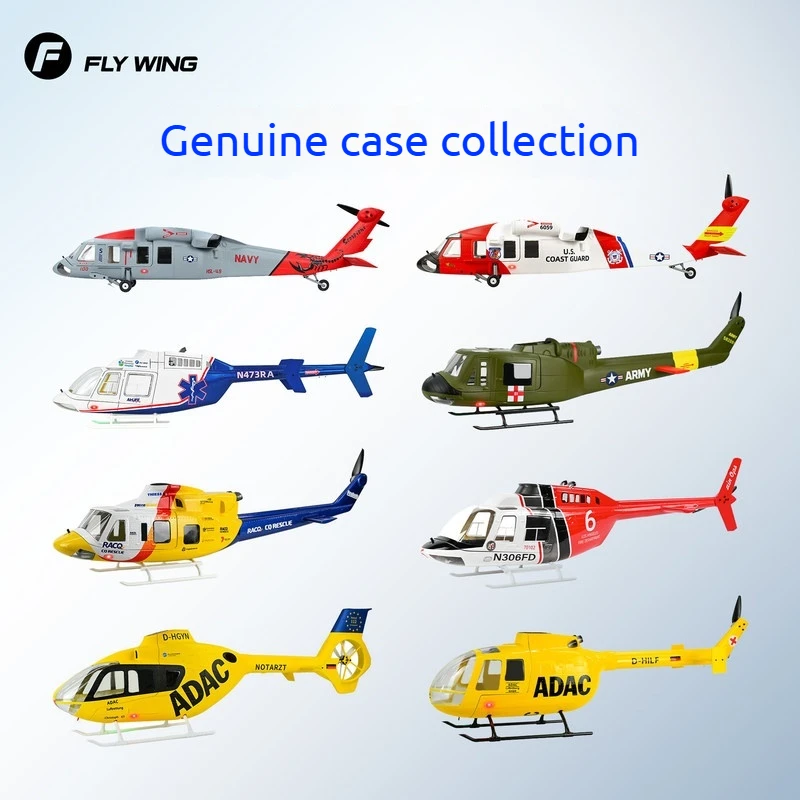 FLYWING Rc Helicopter Fuselage Set Compatible Black Hawk Bell 412 Ec135 Bo105 Uh 1 Us Coast Guard Replica For Rc Hobby Adults