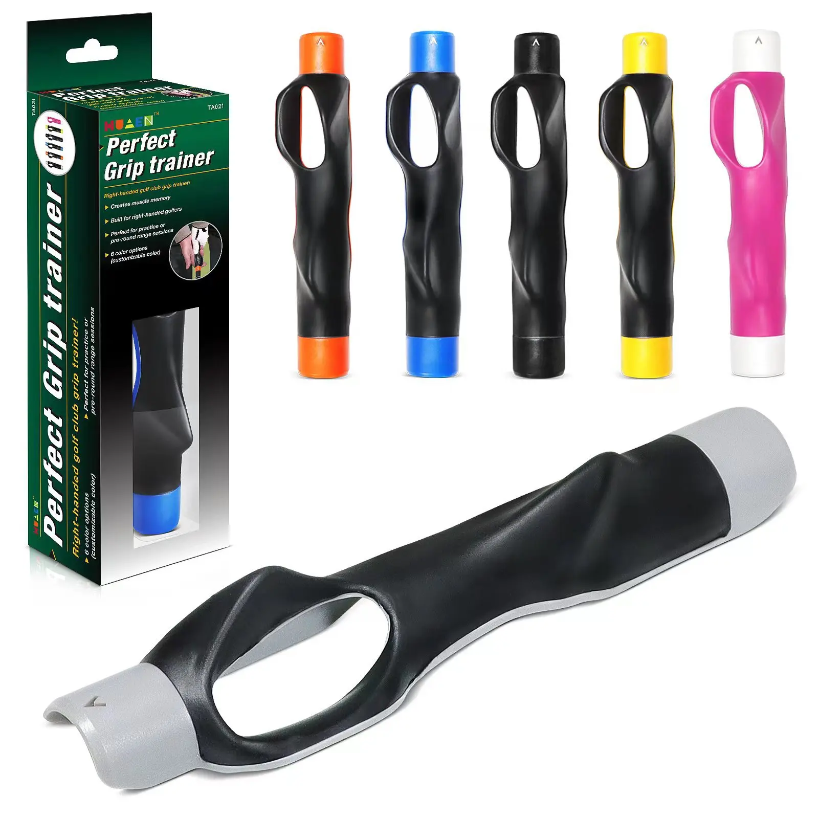 

Golf Training Equipment Golf Training Device Hand Grips Corrector Universal Grip Set for Beginners Trainer Indoor Outdoor Sports