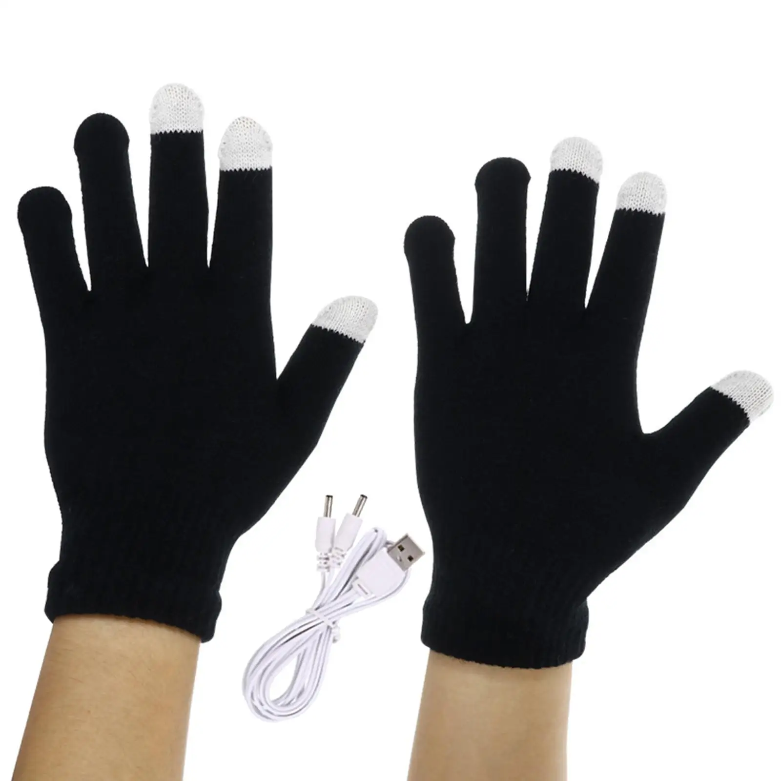 USB Heated Gloves Full Hands Hand Warmer Laptop Gloves for Indoor or Outdoor